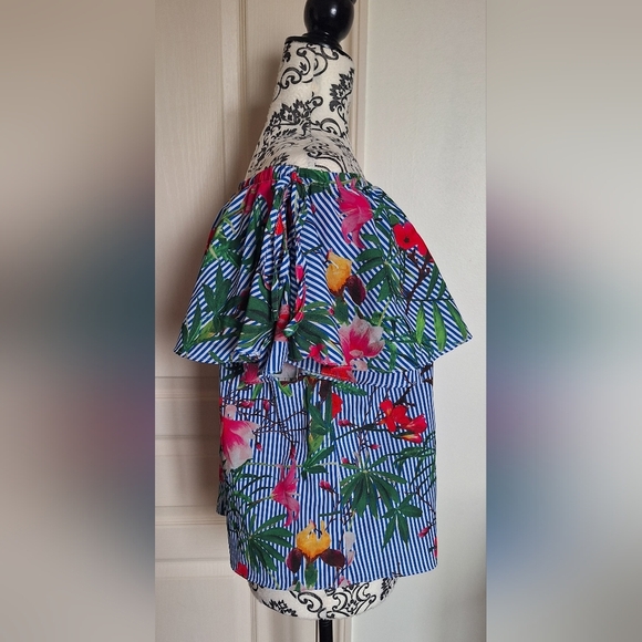 Charlie B off the shoulder floral top size S - Picture 6 of 6